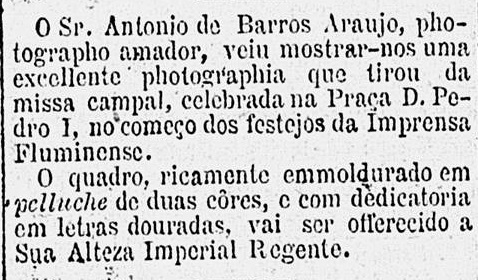 Gazeta de Notícias, 14 de junho de 1888, terceira coluna