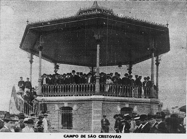 Inauguração do Campo de São Crist´vão, em 11 de novembro de 1906, por Augusto Malta / Correio da Manhã, 10 de setembro de 1954