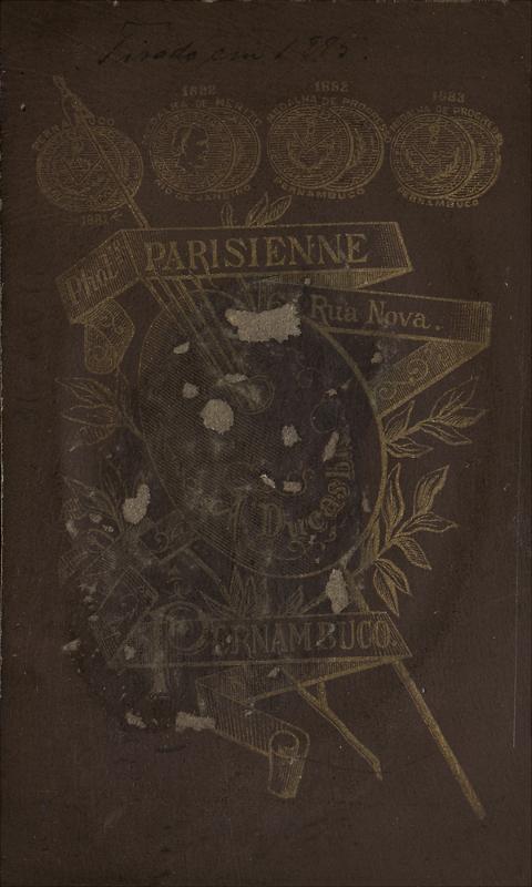 Alfredo Ducasble. Francisco Peixoto de Lacerda Werneck (verso) Fotografia Parisienne, 1885. Recife, Pernambuco / Acervo Arquivo Nacional