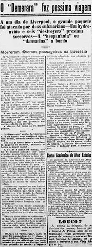 Gazeta de Notícias, 16 de setembro de 1918