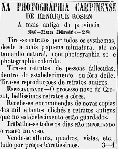 Gazeta Campinense, 1º de janeiro de 1871