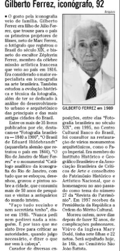 O Globo, 25 de maio de 2000