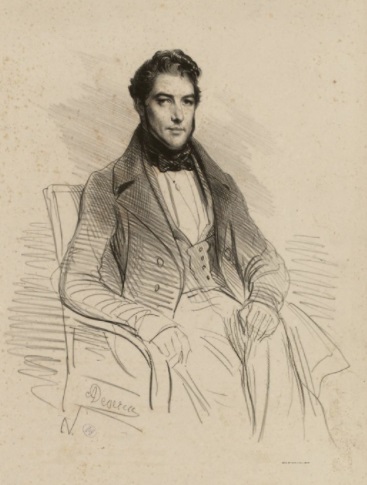 Adolphe Goupil por Achille Devéria, c. 1831 /Museu Carnavalet, Paris