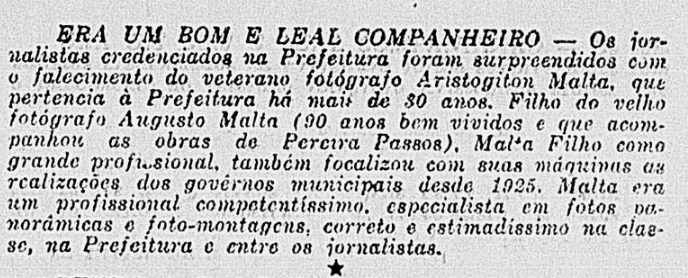 A Noite, 17 de agosto de 1954