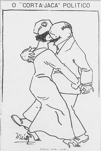 Nair de Teffé e hermes da Fonseca dançando o corta jaca / A Rua, 4 de novembro de 1914