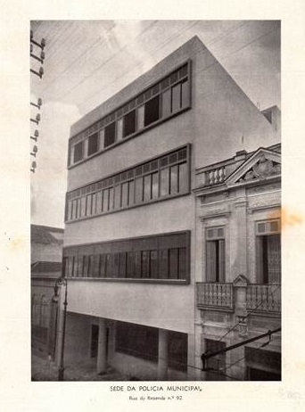Sede da Polícia Municpal, na rua do REzende / Revista Municipal de Engenharia, julho de 1937