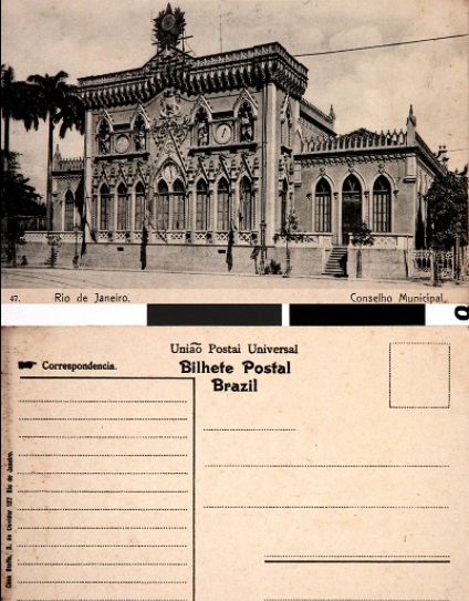 Conselho Municipal do Rio de Janeiro / Cartão Postal da Casa Staffa, na rua do Ouvidor