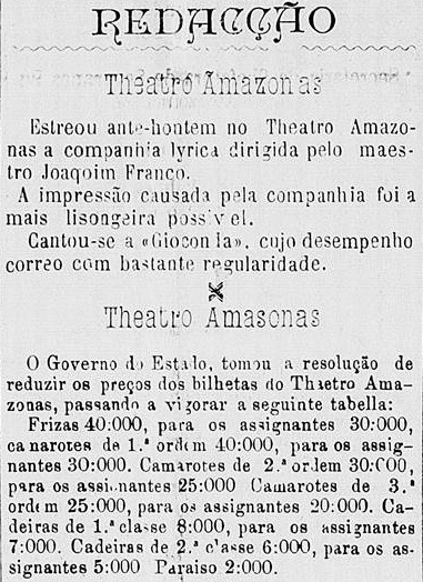 Diário Oficial do Amazonas, 9 de janeiro de 1897