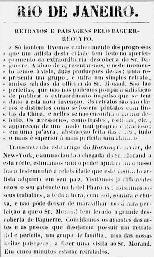 Primeira página do Jornal do Commercio, 23 de dezembro de 1842