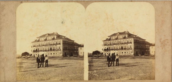 Revert Henrique Klumb; Officina de Paulo Robin. L´Hotel Pharoux, entre 1855 e 1863. Rio de Janeiro, RJ / Acervo FBN