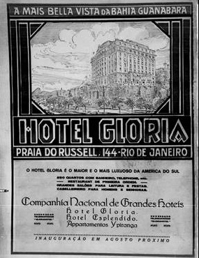 Anúncio do Hotel Glória / A Exposição de 1922, julho de 1922