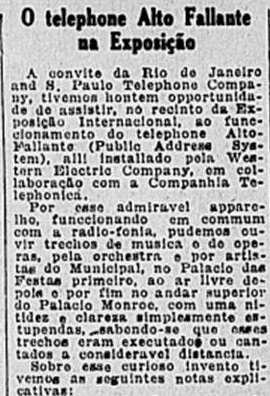 Jornal do Brasil, 16 de setembro de 1922