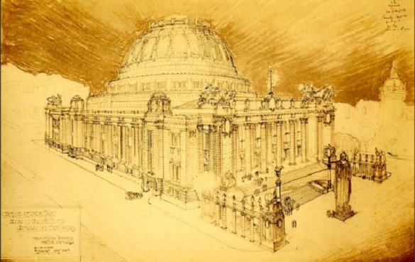 Projeto de Archimedes Memória e Francisco Couchet paa o Palácio Tiradentes