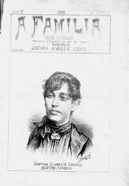Josephina Alvares de Azevedo por L. Amaral / A Família, número especial, 1889