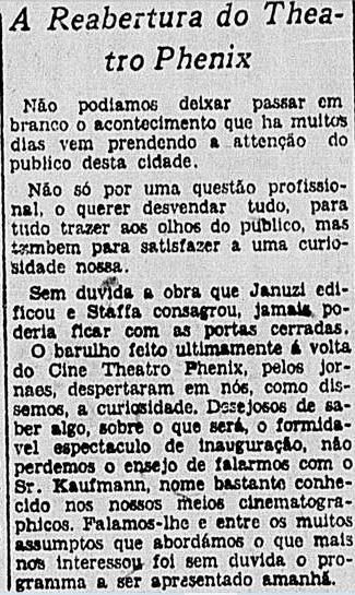 Crítica, de janeiro de 1930