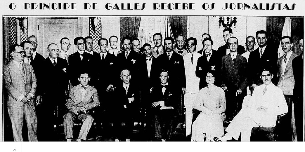 REgistro do Príncipe de Gales no Copacabana Palace / Revista da Semana, 18 de abril de 1931
