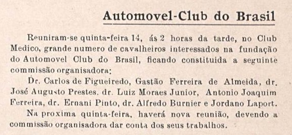 Brasil Sport, 16-28 de fevereiro de 1907