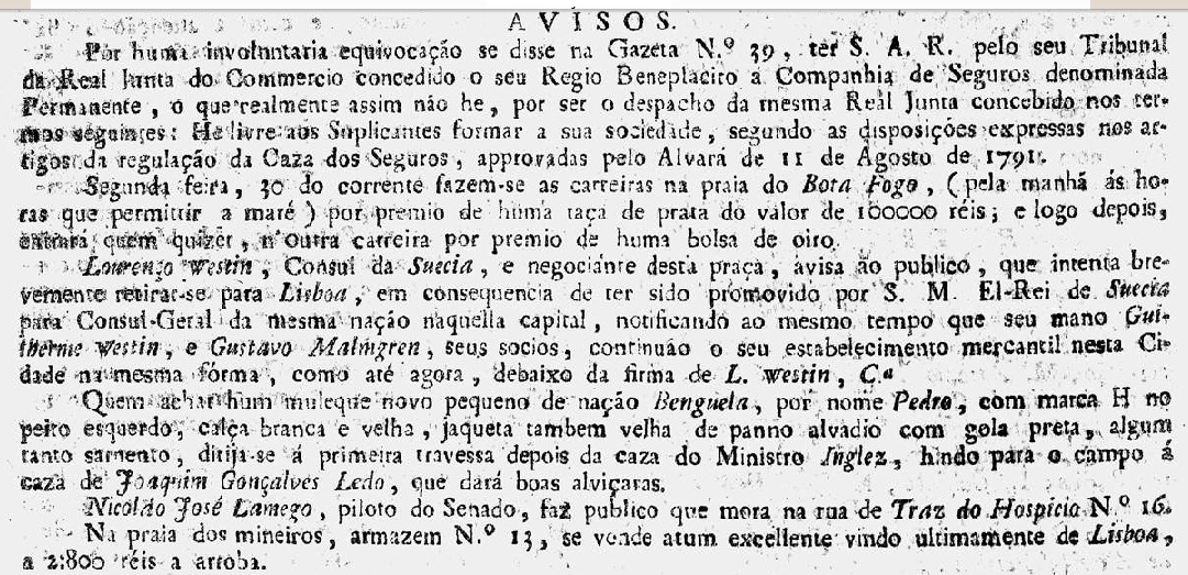 Gazeta do Rio de Janeiro, 25 de maio de 1813