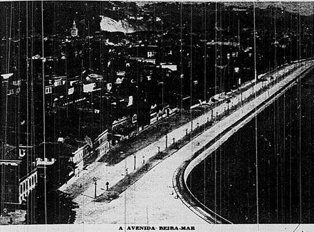 A Avenida Beira-Mar por Augusto Malta, em 1906 / Correio da Manhã, 6 de agosto de 1954