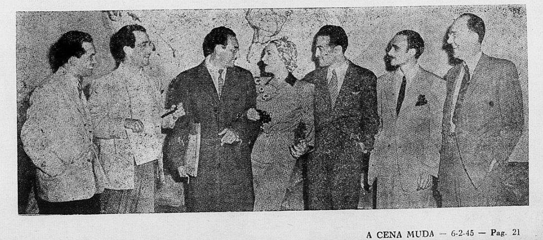Carmen Miranda e Ary Barroso Scena Muda, 6 de fevereiro de 1945. 