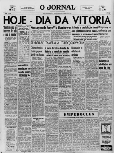 O Jornal, 8 de maio de 1945