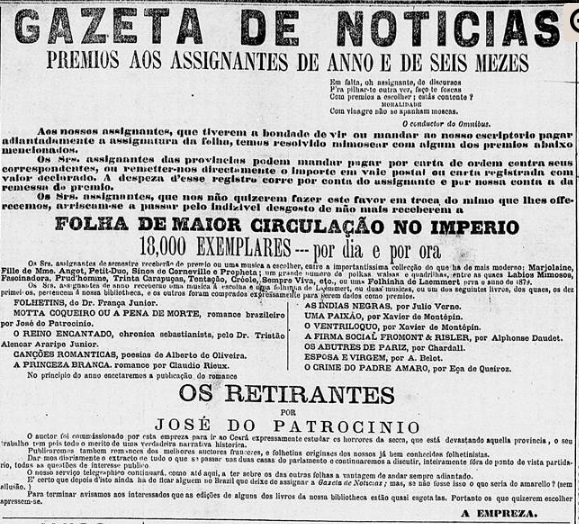 Gazeta de Notícias, 3 de janeiro de 1879