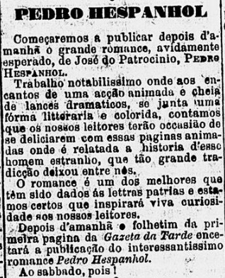 Gazeta da Tarde, 3 de abril de 1884