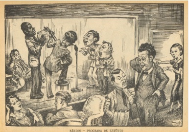 Ràdios - Programa de Estúdio / Desenho de Álvaro, o Seth, década de 1930