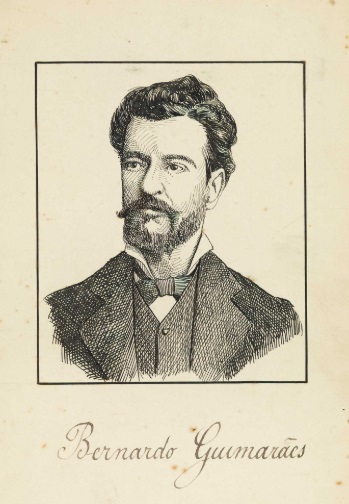 Bernardo Guimarães, desenho de M.J. Garnier / Acervo FBN