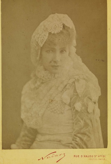 Paul Nadal. Sarah Bernhardt, c. Paris, França / Acervo FBN