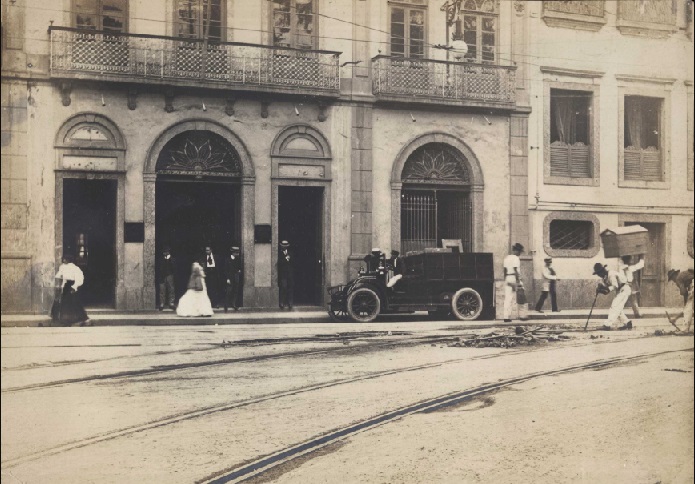 Biblioteca Nacional na rua do Passeio, 1916 / Acervo FBN