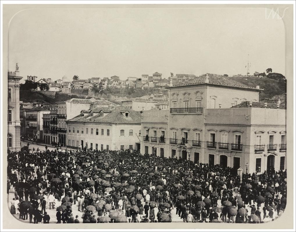 Antonio Luiz Ferreira. 
Assinatura da Lei Áurea no Paço Imperial, 13 de maio de 1888. Rio de Janeiro, RJ / Acervo IMS