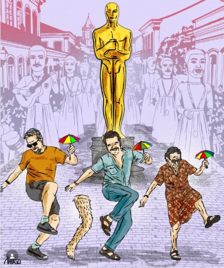 Charge de autoria de Thiago Lucas publicada na capa do Jornal do Commercio (PE) de 23 de janeiro de 2026