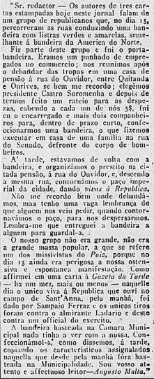 O Paiz, 19 de novembro de 1912