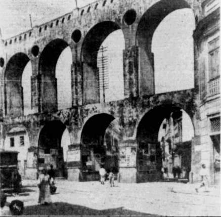 Os Arcos da Lapa por Malta, 1904 / Jornal do Brasil, de 1995