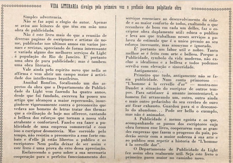 Vida Literária, dezembro de 1931