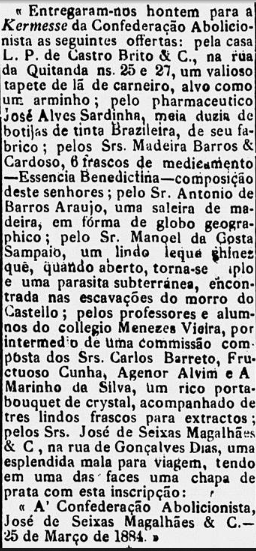 GAzeta da TArde, 22 de março de 1884